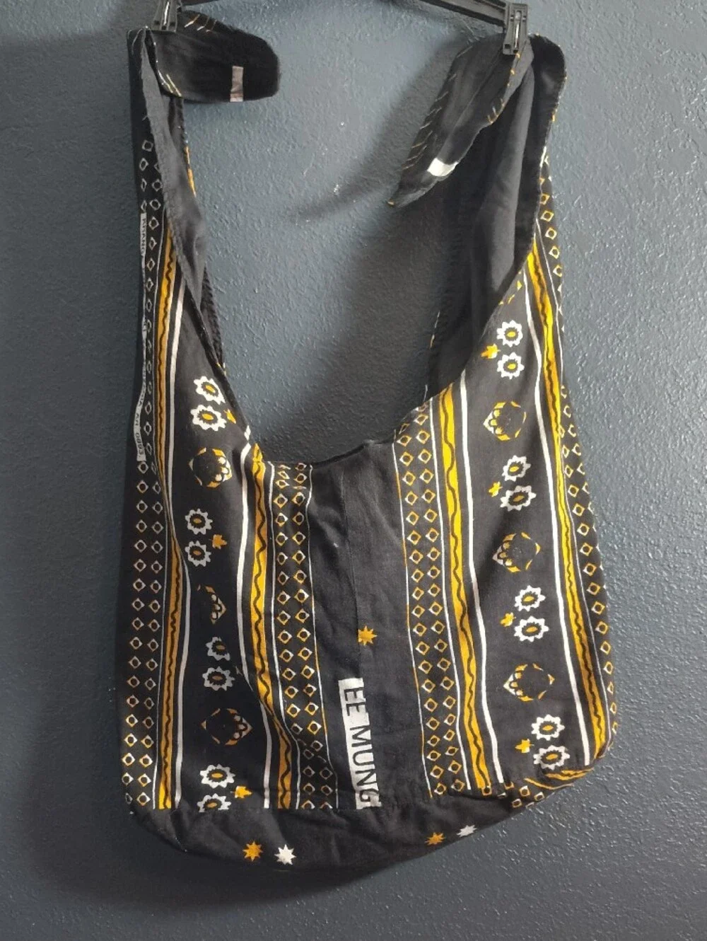Authentic Maasai Handcrafted Kanga Hobo Sling Bag Tanzania Boho Crossbody